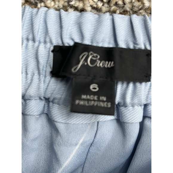 NWT! J. Crew High-Rise Crop Pants in Garden Floral Light Blue 6‎ Lined Pockets - Picture 10 of 12